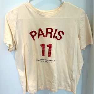 Zara tee shirt. With Paris 11 logo.